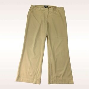 Lane Bryant Pants Womens 20 (40x32) Brown Flare‎ Cuffed Wide Leg Hi-Rise Relaxed